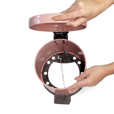 Будкрам купить Мусорное ведро с педалью 3Л, нержавеющая сталь, розовый Sanpreis Мусорное ведро с педалью 3Л, нержавеющая сталь, розовый Sanpreis 5