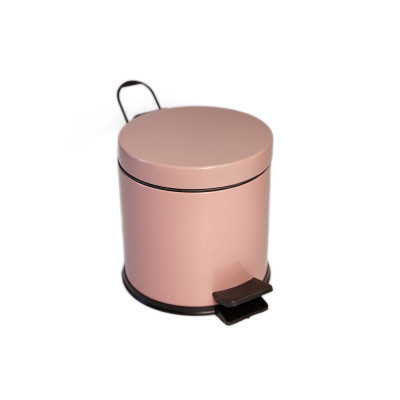 Будкрам купить Мусорное ведро с педалью 3Л, нержавеющая сталь, розовый Sanpreis