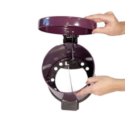 Будкрам купить Мусорное ведро с педалью 3Л, нержавеющая сталь, фиолетовый Sanpreis Мусорное ведро с педалью 3Л, нержавеющая сталь, фиолетовый Sanpreis 4
