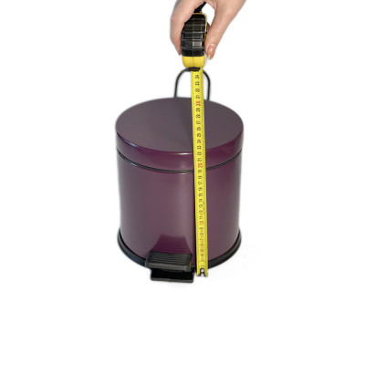 Будкрам купить Мусорное ведро с педалью 3Л, нержавеющая сталь, фиолетовый Sanpreis Мусорное ведро с педалью 3Л, нержавеющая сталь, фиолетовый Sanpreis 7