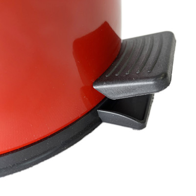 Будкрам купить Мусорное ведро с педалью 3Л, нержавеющая сталь, красный Sanpreis Мусорное ведро с педалью 3Л, нержавеющая сталь, красный Sanpreis 3