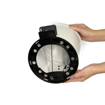 Будкрам купить Мусорное ведро с педалью 3Л, нержавеющая сталь, белый Sanpreis Мусорное ведро с педалью 3Л, нержавеющая сталь, белый Sanpreis 5