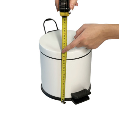 Будкрам купить Мусорное ведро с педалью 3Л, нержавеющая сталь, белый Sanpreis Мусорное ведро с педалью 3Л, нержавеющая сталь, белый Sanpreis 6