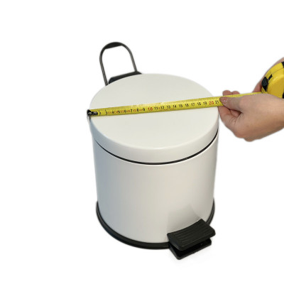 Будкрам купить Мусорное ведро с педалью 3Л, нержавеющая сталь, белый Sanpreis Мусорное ведро с педалью 3Л, нержавеющая сталь, белый Sanpreis 7