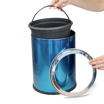 Будкрам купить Мусорное ведро без крышки 5Л, нержавеющая сталь, хром Sanpreis Мусорное ведро без крышки 5Л, нержавеющая сталь, хром Sanpreis 2