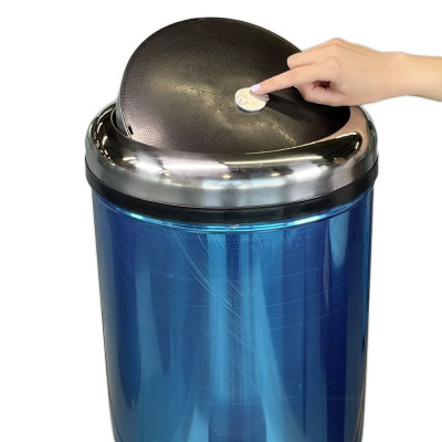 Будкрам купить Мусорное ведро 32Л с поворотной крышкой нержавеющая сталь, хром Sanpreis Мусорное ведро 32Л с поворотной крышкой нержавеющая сталь, хром Sanpreis 2