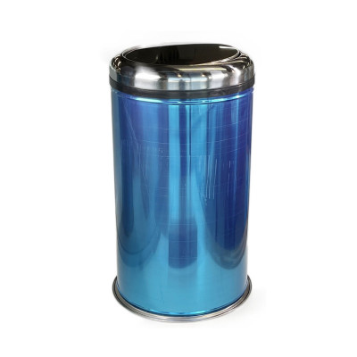 Будкрам купить Мусорное ведро 32Л с поворотной крышкой нержавеющая сталь, хром Sanpreis