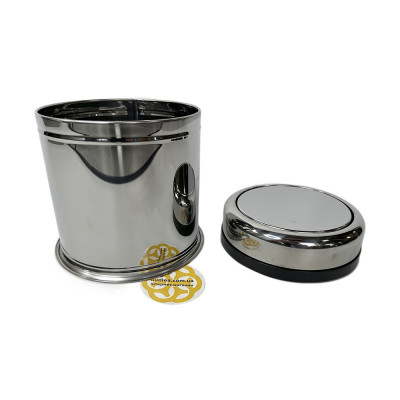 Будкрам купить Мусорное ведро 5Л с поворотной крышкой нержавеющая сталь, хром Sanpreis Мусорное ведро 5Л с поворотной крышкой нержавеющая сталь, хром Sanpreis 5