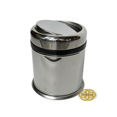 Будкрам купить Мусорное ведро 5Л с поворотной крышкой нержавеющая сталь, хром Sanpreis Мусорное ведро 5Л с поворотной крышкой нержавеющая сталь, хром Sanpreis 2