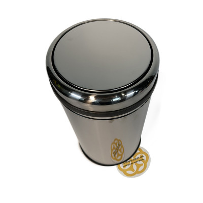 Будкрам купить Ведро для мусора 32Л с поворотной крышкой нержавеющая сталь, хром Efor