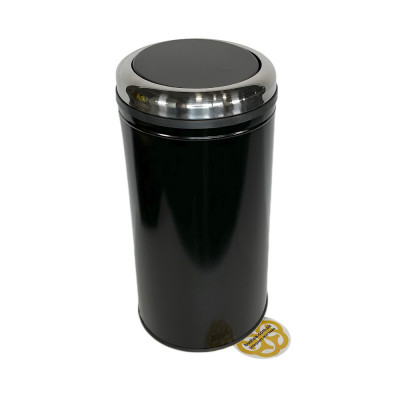 Будкрам купити Відро для сміття 45Л з поворотною кришкою нержавіюча сталь, чорний Efor