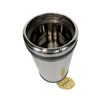 Будкрам купить Мусорное ведро 32 Л без крышки, нержавеющая сталь, хром Efor