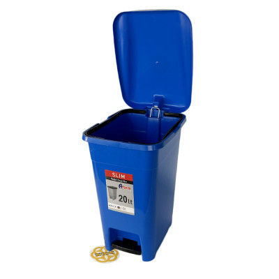 Будкрам купить Ведро для мусора с педалью 20 Л, пластик, синий Afacan Plastik Ведро для мусора с педалью 20 Л, пластик, синий Afacan Plastik 3