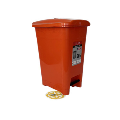 Будкрам купить Ведро для мусора с педалью 20 Л, пластик, оранжевый Afacan Plastik Ведро для мусора с педалью 20 Л, пластик, оранжевый Afacan Plastik 2