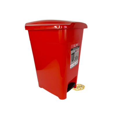 Будкрам купити Відро для сміття з педаллю 30 л, пластик, червоний Afacan Plastik Відро для сміття з педаллю 30 л, пластик, червоний Afacan Plastik 2