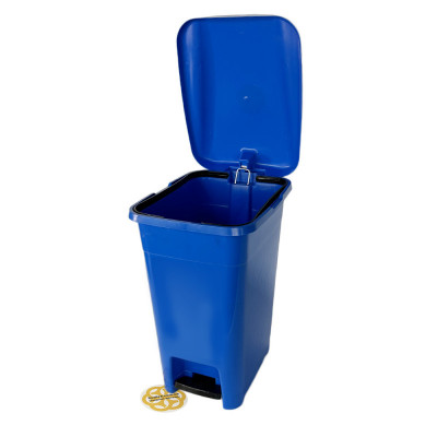 Будкрам купити Пластикове відро для сміття з педаллю 50 л, прямокутне, синій Afacan Plastik Пластикове відро для сміття з педаллю 50 л, прямокутне, синій Afacan Plastik 3
