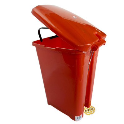 Будкрам купить Ведро для мусора с педалью 30 Л, пластик, оранжевый Afacan Plastik Ведро для мусора с педалью 30 Л, пластик, оранжевый Afacan Plastik 3