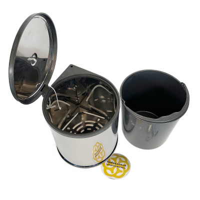 Будкрам купити Вбудоване відро для кухні 11 Л, нержавіюча сталь, хром Efor Вбудоване відро для кухні 11 Л, нержавіюча сталь, хром Efor 3