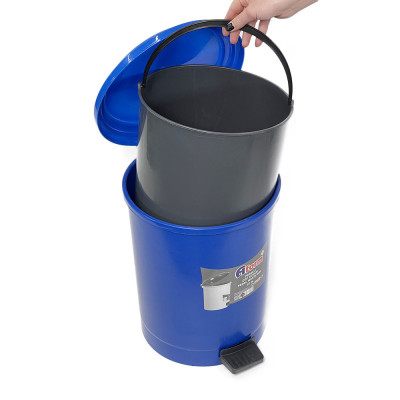 Будкрам купити Пластикове відро для сміття з педаллю 30 л, синій Afacan Plastik Пластикове відро для сміття з педаллю 30 л, синій Afacan Plastik 4