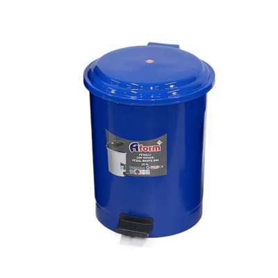 Будкрам купить Пластиковое ведро для мусора с педалью 30 Л, синий Afacan Plastik