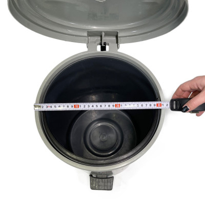 Будкрам купити Пластикове відро для сміття з педаллю 30 л, сірий Afacan Plastik Пластикове відро для сміття з педаллю 30 л, сірий Afacan Plastik 5