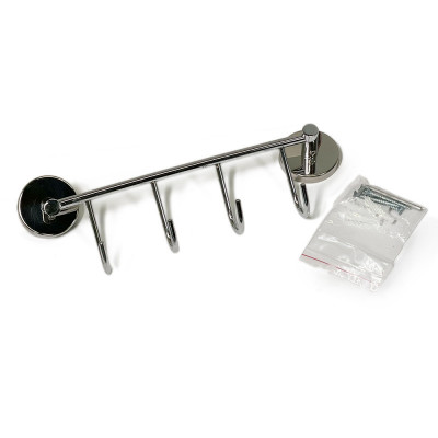 Будкрам купить Вешалка на 4 крючка настенная, нержавеющая сталь Sanpreis Вешалка на 4 крючка настенная, нержавеющая сталь Sanpreis 2