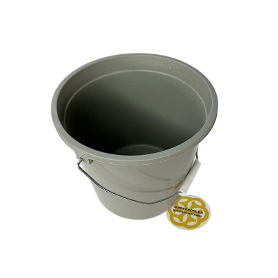 Будкрам купить Ведро пластиковое с ручкой 10Л, серый Afacan Plastik Ведро пластиковое с ручкой 10Л, серый Afacan Plastik 2