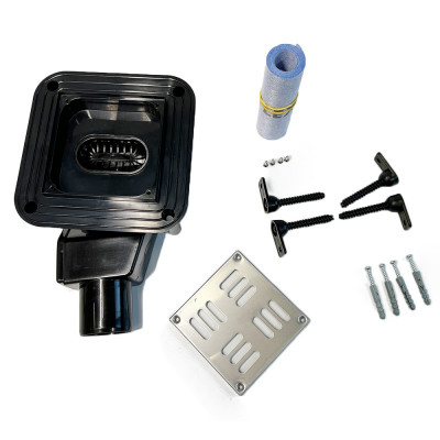 Будкрам купити Душовий канал SPOTX 10х10 см, горизонтальний, з поворотним S-подібним сифоном, грати з нержавіючої сталі WATERWAY Душовий канал SPOTX 10х10 см, горизонтальний, з поворотним S-подібним сифоном, грати з нержавіючої сталі WATERWAY 5