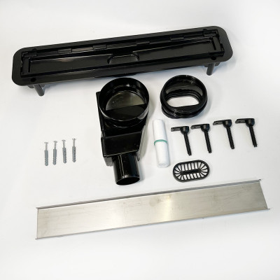 Будкрам купить Душевой канал STREAM 50 см, горизонтальный, с поворотным S-образным сифоном, решётка под плитку, WATERWAY Душевой канал STREAM 50 см, горизонтальный, с поворотным S-образным сифоном, решётка под плитку, WATERWAY 4