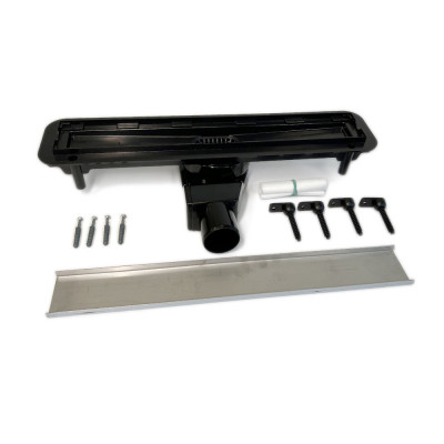 Будкрам купить Душевой канал STREAM 50 см, горизонтальный, с поворотным S-образным сифоном, решётка под плитку, WATERWAY Душевой канал STREAM 50 см, горизонтальный, с поворотным S-образным сифоном, решётка под плитку, WATERWAY 3