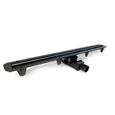 Будкрам купить Душевой канал STRIPE 2.0  90 см, горизонтальный, с поворотным S-образным сифоном, накладка из нержавеющей стали с перфорацией WATERWAY