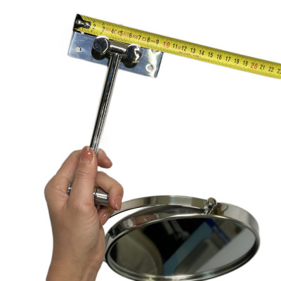 Будкрам купити Дзеркало косметичне, двостороннє настінне, D18 см, нержавіюча сталь Sanpreis Дзеркало косметичне, двостороннє настінне, D18 см, нержавіюча сталь Sanpreis 5