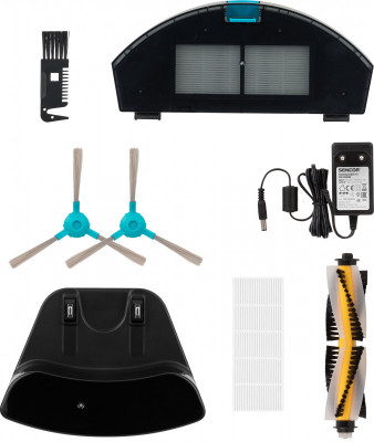 Будкрам купити Sencor Робот-пилосос Sencor , 400Вт, h=9.8см, пил - 0.45л, вода - 0.24л, автон. робота до 120хв, вага-2.5кг, НЕРА, чорний Sencor Робот-пилосос Sencor , 400Вт, h=9.8см, пил - 0.45л, вода - 0.24л, автон. робота до 120хв, вага-2.5кг, НЕРА, чорний 2