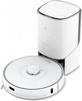 Будкрам купити Sencor Робот-пилосос, 400Вт, h=9,8см, вологе прибирання, конт пил -0,45л, вода -0,24л, НЕРА, білий Sencor Робот-пилосос, 400Вт, h=9,8см, вологе прибирання, конт пил -0,45л, вода -0,24л, НЕРА, білий 23