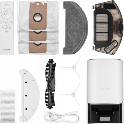 Будкрам купити Sencor Робот-пилосос, 400Вт, h=9,8см, вологе прибирання, конт пил -0,45л, вода -0,24л, НЕРА, білий Sencor Робот-пилосос, 400Вт, h=9,8см, вологе прибирання, конт пил -0,45л, вода -0,24л, НЕРА, білий 2