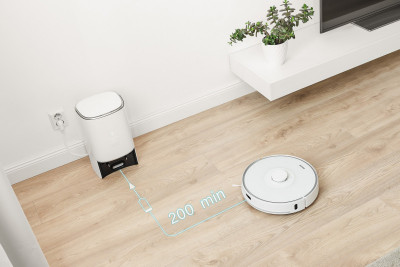 Будкрам купити Sencor Робот-пилосос, 400Вт, h=9,8см, вологе прибирання, конт пил -0,45л, вода -0,24л, НЕРА, білий Sencor Робот-пилосос, 400Вт, h=9,8см, вологе прибирання, конт пил -0,45л, вода -0,24л, НЕРА, білий 4