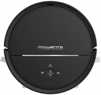 Будкрам купити Rowenta Робот-пилосос X-PLORER SERIE 80, вологе прибирання, конт пил -0,25л, вода -0,15л, автон. робота до 120хв, HEF system 99,9%, чорний