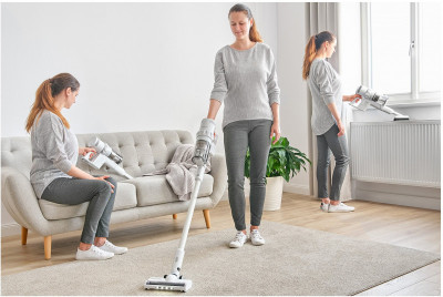 Будкрам купить Sencor Пылесос беспроводный, 250Вт, конт пыль -0,5л, автон. раб. до 45мин, НЕРА, подстветка, турбощетка, белый Sencor Пылесос беспроводный, 250Вт, конт пыль -0,5л, автон. раб. до 45мин, НЕРА, подстветка, турбощетка, белый 4