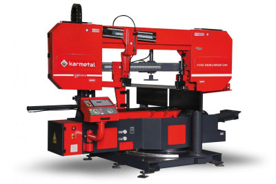 Будкрам купить Полуавтоматическая двухколонная ленточная пила по металлу Karmetal KDG 560x1050 DM