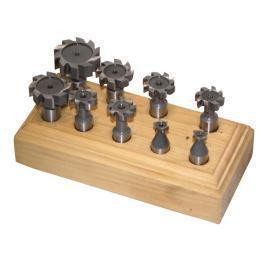 Будкрам купити Фрези для Т-обраних пазів 9 шт.. стрижень 12 мм швидкорізальна сталь Holzmann TNF9TLG