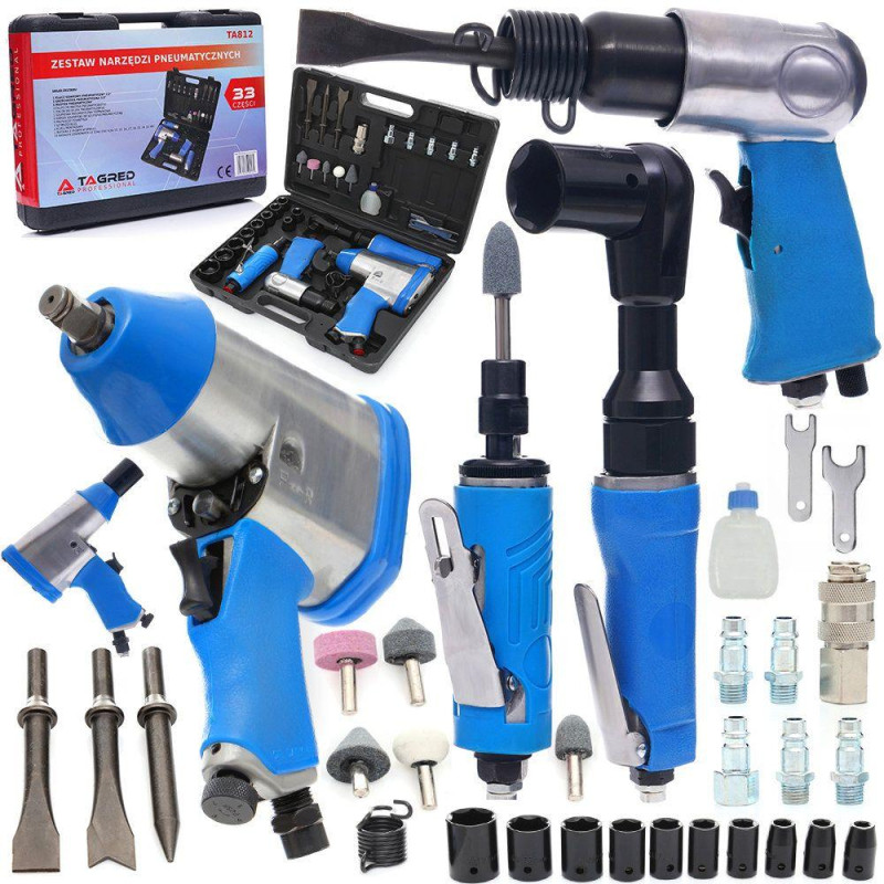 Будкрам купить Пневматический набор TAGRED TA812, 34 шт