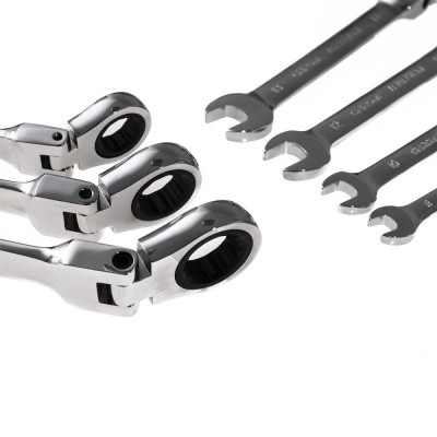 Будкрам купити Набір ключів TAGRED TA1207 із трищіткою 8-19 мм 7 шт Набір ключів TAGRED TA1207 із трищіткою 8-19 мм 7 шт 3