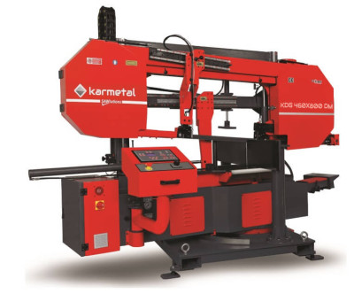 Будкрам купить Полуавтоматическая двухколонная ленточная пила по металлу Karmetal KDG 460x800 DM