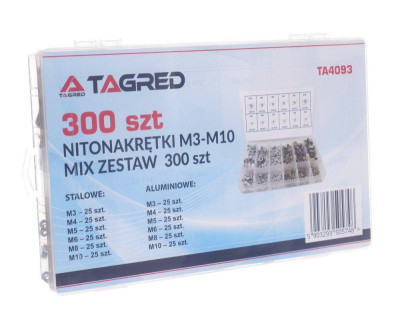 Будкрам купити Сталеві та алюмінієві заклепки, 300 шт TAGRED TA4039 Сталеві та алюмінієві заклепки, 300 шт TAGRED TA4039 7