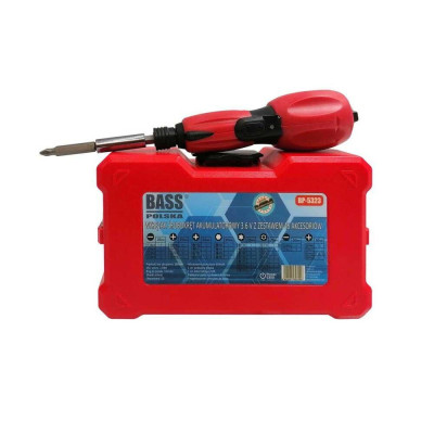 Будкрам купити Акумуляторна викрутка з набором біт Bass Polska BP-5323 Акумуляторна викрутка з набором біт Bass Polska BP-5323 6