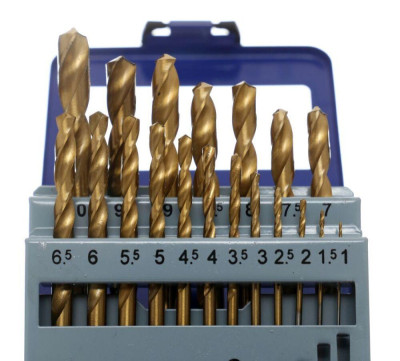 Будкрам купити Набір свердл по металу TAGRED TA1035, 19 шт Набір свердл по металу TAGRED TA1035, 19 шт 3