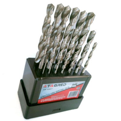 Будкрам купити Набір свердел по металу TAGRED TA1027, 19 шт Набір свердел по металу TAGRED TA1027, 19 шт 4