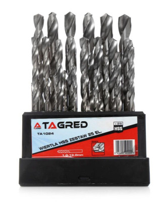 Будкрам купити Набір свердел по металу TAGRED TA1024, 25 шт Набір свердел по металу TAGRED TA1024, 25 шт 2