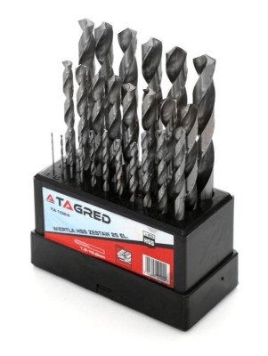 Будкрам купити Набір свердел по металу TAGRED TA1024, 25 шт Набір свердел по металу TAGRED TA1024, 25 шт 3