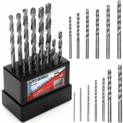 Будкрам купити Набір свердел по металу TAGRED TA1026, 13 шт Набір свердел по металу TAGRED TA1026, 13 шт 2